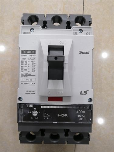 MCCB LS 3P 400A 65kA ( TS400N FMU400 ) chỉnh dòng  0.8-0.9-1.0In